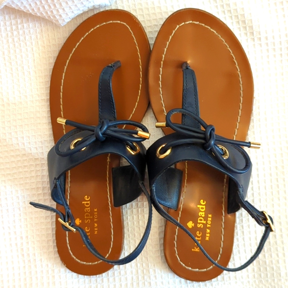 Kate Spade leather sandals.